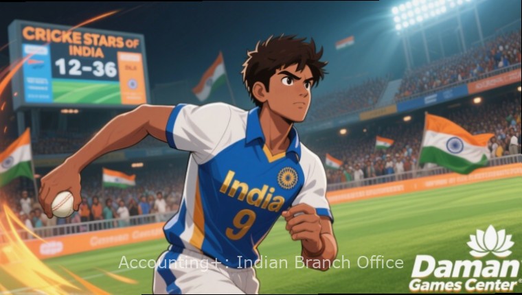 Indian player's strategy guide for Accounting+: Indian Branch Office showing GST optimization techniques, festival planning calendar, and regional expansion map